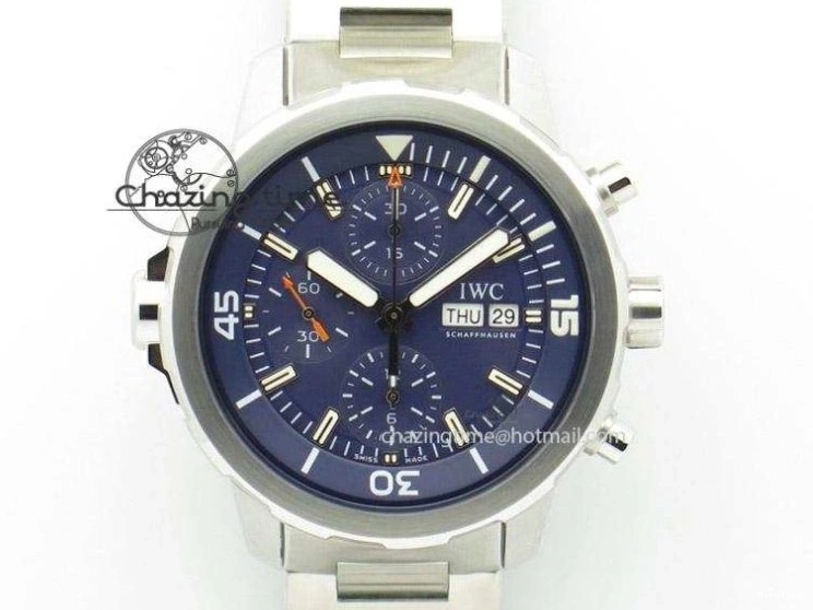 MIROTIME 0427 Aquatimer Chrono SS V6SF 1:1 Best Edition Blue Dial on SS Bracelet A Modern 7032
